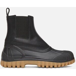 Diemme Balbi Ankle Chelsea Duck Boot Size 40 10 Women's Black Nubuck $370